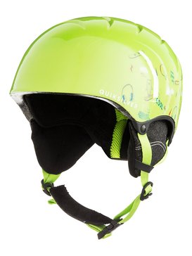 quiksilver, The Game - Casco de snowboard/esquí para Chicos 8-16, LIME GREEN_MOAM TATT (gjz3) The Game - Snowboard/Ski Helmet for Boys 8-16 EQBTL03011