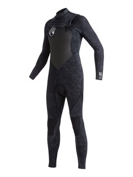 quiksilver, High Dye 3/2mm - Combinaison de surf intégrale zip poitrine, BLACK (kvj0) High Dye 3/2mm - Chest Zip Full Wetsuit EQBW103006
