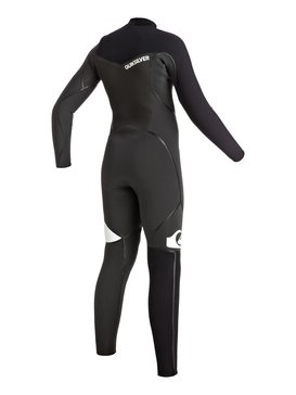 quiksilver, Syncro 3/2mm - Full Wetsuit met Borstrits, BLACK/WHITE (xkkw) Syncro 3/2mm - Chest Zip Full Wetsuit EQBW103008