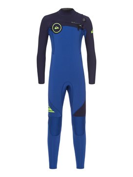 quiksilver, 3/2mm Syncro Series - GBS Neoprenanzug mit Chest Zip, NITE BLUE/BLUE RIBBON (xbbb) 3/2mm Syncro Series - Chest Zip GBS Wetsuit EQBW103019