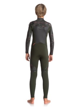 quiksilver, 3/2mm Syncro Plus - Combinaison zip poitrine, DARK IVY/ CAMO/ SHRIMP PINK (xgcn) 3/2mm Syncro Plus - Chest Zip Wetsuit EQBW103026