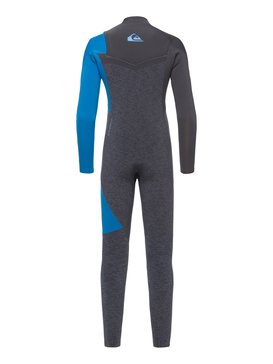 quiksilver, 4/3mm Highline Series - Reißverschlussloser Neoprenanzug für Jungen 8-16, SLATE HEATHER/GRAPHITE (xbbb) 4/3mm Highline Series - Zipperless Wetsuit for Boys 8-16 EQBW103035
