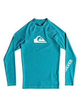 quiksilver, All Time - Rash Vest met Lange Mouwen en UPF 50, TYPHOON (bny0) All Time - Long Sleeve UPF 50 Rash Vest EQBWR03047