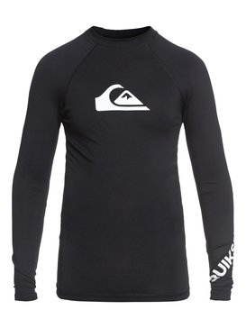 quiksilver, All Time - Rash Vest met Lange Mouwen en UPF 50, BLACK (kvj0) All Time - Long Sleeve UPF 50 Rash Vest EQBWR03047