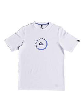 quiksilver, Amphibian Surf - Amphibian Short Sleeve UPF 50 Rash Vest, WHITE (wbb0) Amphibian Surf - Amphibian Short Sleeve UPF 50 Rash Vest EQBWR03055