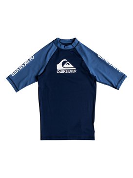 quiksilver, On Tour - Rashguard met Korte Mouwen en UPF 50, MEDIEVAL BLUE (bte0) On Tour - Short Sleeve UPF 50 Rashguard EQBWR03056