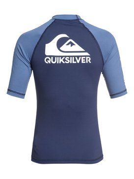 quiksilver, On Tour - Short Sleeve UPF 50 Rashguard for Boys 8-16, MEDIEVAL BLUE (bte0) On Tour - Short Sleeve UPF 50 Rashguard for Boys 8-16 EQBWR03056