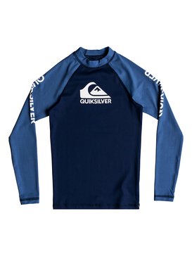 quiksilver, On Tour - Rashguard met Lange Mouwen en UPF 50, MEDIEVAL BLUE (bte0) On Tour - Long Sleeve UPF 50 Rashguard EQBWR03057