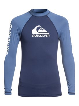 quiksilver, On Tour - Long Sleeve UPF 50 Rashguard for Boys 8-16, MEDIEVAL BLUE (bte0) On Tour - Long Sleeve UPF 50 Rashguard for Boys 8-16 EQBWR03057