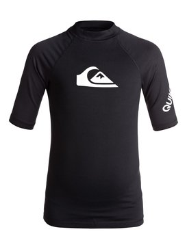 quiksilver, All Time - Rash Vest met Korte Mouwen en UPF 50, BLACK (kvj0) All Time - Short Sleeve UPF 50 Rash Vest EQBWR03060