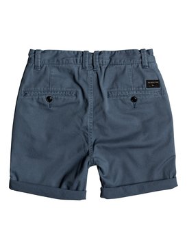 quiksilver, Krandy - Short en sergé pour Garçon 8-16 ans, REAL TEAL (bpr0) Krandy - Chino Shorts for Boys 8-16 EQBWS03221