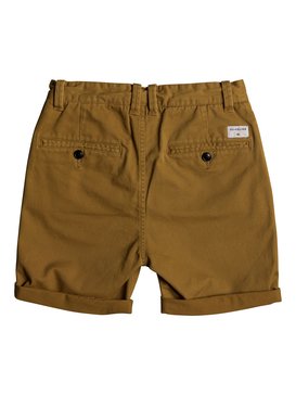 quiksilver, Krandy - Short en sergé pour Garçon 8-16 ans, CATHAY SPICE (cpb0) Krandy - Chino Shorts for Boys 8-16 EQBWS03221