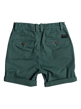 quiksilver, Krandy - Short en sergé pour Garçon 8-16 ans, MALLARD GREEN (gqn0) Krandy - Chino Shorts for Boys 8-16 EQBWS03221