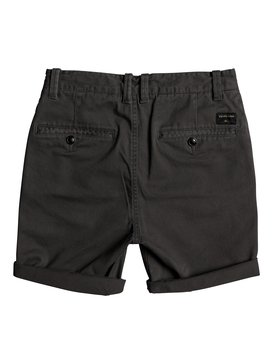 quiksilver, Krandy - Short en sergé pour Garçon 8-16 ans, RAVEN (ksq0) Krandy - Chino Shorts for Boys 8-16 EQBWS03221