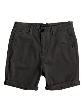 quiksilver, Krandy - Short en sergé pour Garçon 8-16 ans, RAVEN (ksq0) Krandy - Chino Shorts for Boys 8-16 EQBWS03221