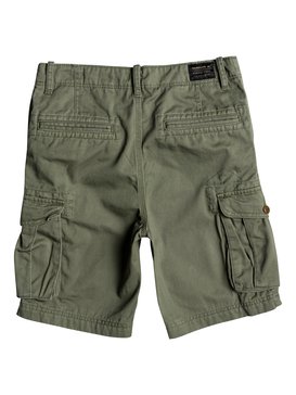 quiksilver, Crucial Battle - Short cargo pour Garçon 8-16 ans, FOUR LEAF CLOVER (gph0) Crucial Battle - Cargo Shorts for Boys 8-16 EQBWS03226