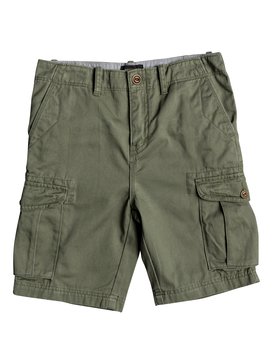 quiksilver, Crucial Battle - Short cargo pour Garçon 8-16 ans, FOUR LEAF CLOVER (gph0) Crucial Battle - Cargo Shorts for Boys 8-16 EQBWS03226