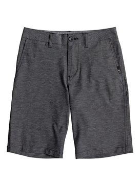 quiksilver, Boys 8 -16 Union Heather 19" Amphibian Shorts, BLACK (kvj0) UNION HEATHER AMPHIBIAN YOUTH EQBWS03232