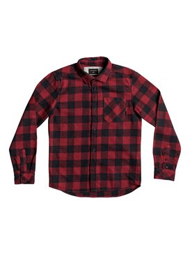 quiksilver, Motherfly - Chemise en flanelle pour Garçon 8-16 ans, RIO RED MOTHERFLY CHECK (rrk1) Motherfly - Flannel Shirt for Boys 8-16 EQBWT03206