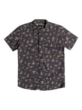 quiksilver, Aloha - Chemise à manches courtes pour Garçon 8-16 ans, TARMAC ALOHA YOUTH (kta7) Aloha - Short Sleeve Shirt for Boys 8-16 EQBWT03211