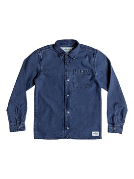 quiksilver, Yoko Meshi - Camicia in denim a maniche lunghe, MIDDLE SKY (bsww) Yoko Meshi - Long Sleeve Denim Shirt EQBWT03220