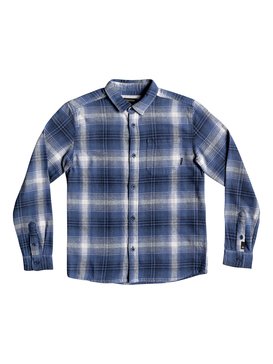 quiksilver, Fatherfly - Langarm-Hemd für Jungen 8-16, NAVY BLAZER FATHERFLY CHECK (byj1) Fatherfly - Long Sleeve Shirt for Boys 8-16 EQBWT03225