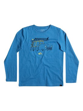 quiksilver, Classic Tardy Car - Tee-Shirt à manches longues, VALLARTA BLUE (byh0) Classic Tardy Car - Long Sleeve T-shirt EQBZT03487