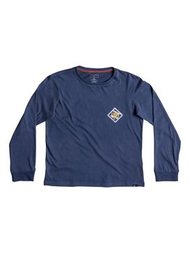 quiksilver, Carbon Finish 80 Prism - T Shirt à manches longues ultra-doux, DARK DENIM (brq0) Carbon Finish 80 Prism - Super-Soft Long Sleeve T-Shirt EQBZT03580