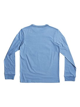 quiksilver, Carbon Finish Simply - T Shirt à manches longues ultra-doux, CENDRE BLUE (bll0) Carbon Finish Simply - Super-Soft Long Sleeve T-Shirt EQBZT03581