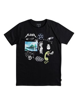 quiksilver, Classic Puke Katuna - T-Shirt for Boys 8-16, BLACK (kvj0) Classic Puke Katuna - T-Shirt for Boys 8-16 EQBZT03669