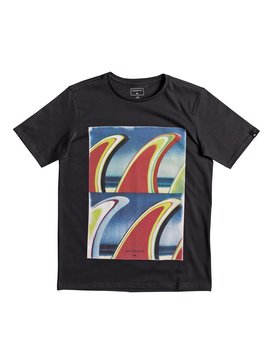 quiksilver, Classic Fin Fanatic - T Shirt col rond, TARMAC (kta0) Classic Fin Fanatic - T-Shirt EQBZT03673