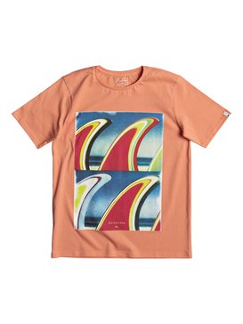 quiksilver, Classic Fin Fanatic - T Shirt col rond, CADMIUM ORANGE (nhj0) Classic Fin Fanatic - T-Shirt EQBZT03673