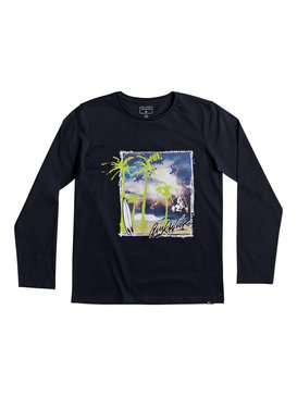 quiksilver, Classic Pihi Wiki - T-Shirt met Lange Mouwen, NAVY BLAZER (byj0) Classic Pihi Wiki - Long Sleeve T-Shirt EQBZT03685
