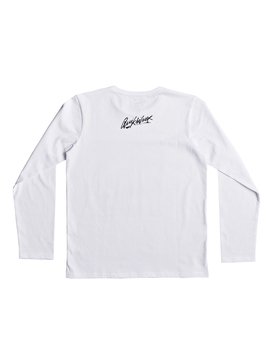 quiksilver, Classic Pihi Wiki - T-Shirt met Lange Mouwen, WHITE (wbb0) Classic Pihi Wiki - Long Sleeve T-Shirt EQBZT03685