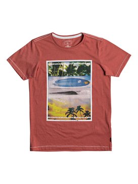 quiksilver, Heather Place To Be - T-shirt col rond, BAKED APPLE HEATHER (rnzh) Heather Place To Be - T-Shirt EQBZT03692