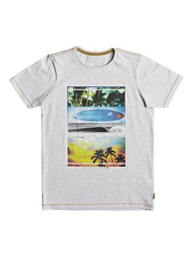 quiksilver, Heather Place To Be - T-shirt col rond, SNOW WHITE HEATHER (wbkh) Heather Place To Be - T-Shirt EQBZT03692