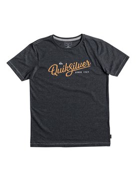 quiksilver, Heather Wavey Glaze - T Shirt col rond, CHARCOAL HEATHER (ktah) Heather Wavey Glaze - T-Shirt EQBZT03693