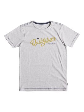 quiksilver, Heather Wavey Glaze - T Shirt col rond, SNOW WHITE HEATHER (wbkh) Heather Wavey Glaze - T-Shirt EQBZT03693