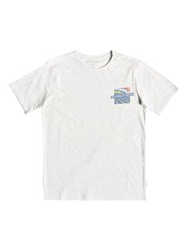 quiksilver, Tropic Eruption Heather - Maglietta, SNOW WHITE HEATHER (wbkh) Tropic Eruption Heather - T-Shirt EQBZT03766