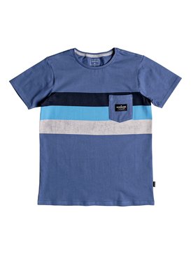 quiksilver, Peaceful Progression - Maglietta con tasca, BIJOU BLUE (bng0) Peaceful Progression - Pocket T-Shirt EQBZT03783