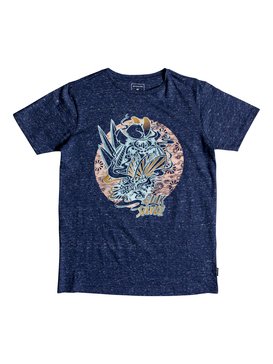 quiksilver, Hot Vapour - T-Shirt für Jungen 8-16, MEDIEVAL BLUE HEATHER (bteh) Hot Vapour - T-Shirt for Boys 8-16 EQBZT03786