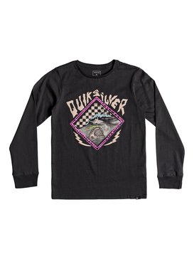 quiksilver, Hb Check - Long Sleeve T-Shirt for Boys 8-16, TARMAC (kta0) Hb Check - Long Sleeve T-Shirt for Boys 8-16 EQBZT03793