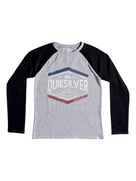 quiksilver, Sketchy Member - Long Sleeve T-Shirt, ATHLETIC HEATHER (sgrh) Sketchy Member - Long Sleeve T-Shirt EQBZT03796