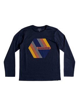 quiksilver, Retro Right - Long Sleeve T-Shirt, NAVY BLAZER (byj0) Retro Right - Long Sleeve T-Shirt EQBZT03804