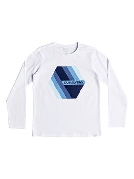 quiksilver, Retro Right - Long Sleeve T-Shirt, WHITE (wbb0) Retro Right - Long Sleeve T-Shirt EQBZT03804