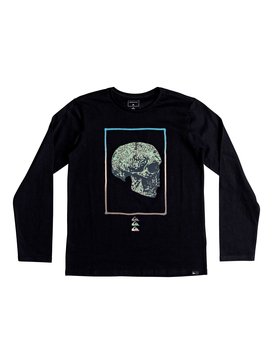 quiksilver, The Face - Maglietta a maniche lunghe, BLACK (kvj0) The Face - Long Sleeve T-Shirt EQBZT03805