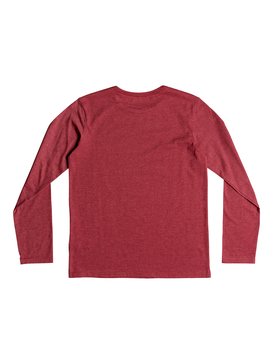 quiksilver, Banzai Bar - Longsleeve T-Shirt, GARNET HEATHER (rqkh) Banzai Bar - Long Sleeve T-Shirt for Boys 8-16 EQBZT03806