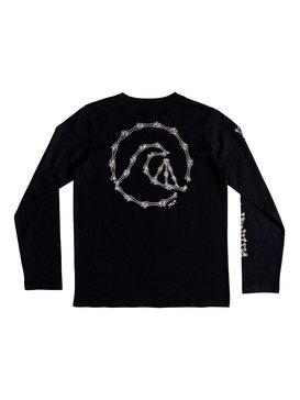 quiksilver, Bone Party - Long Sleeve T-Shirt for Boys 8-16, BLACK (kvj0) Bone Party - Long Sleeve T-Shirt for Boys 8-16 EQBZT03818