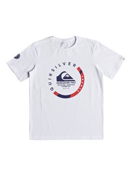 quiksilver, Quik Pro France 2018 - T-Shirt, WHITE (wbb0) Quik Pro France 2018 - T-Shirt for Boys 8-16 EQBZT03824
