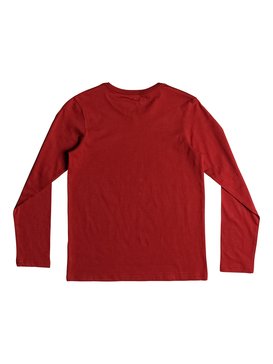 quiksilver, Living On The Edge - Longsleeve T-Shirt, GARNET (rqk0) Living On The Edge - Long Sleeve T-Shirt for Boys 8-16 EQBZT03839